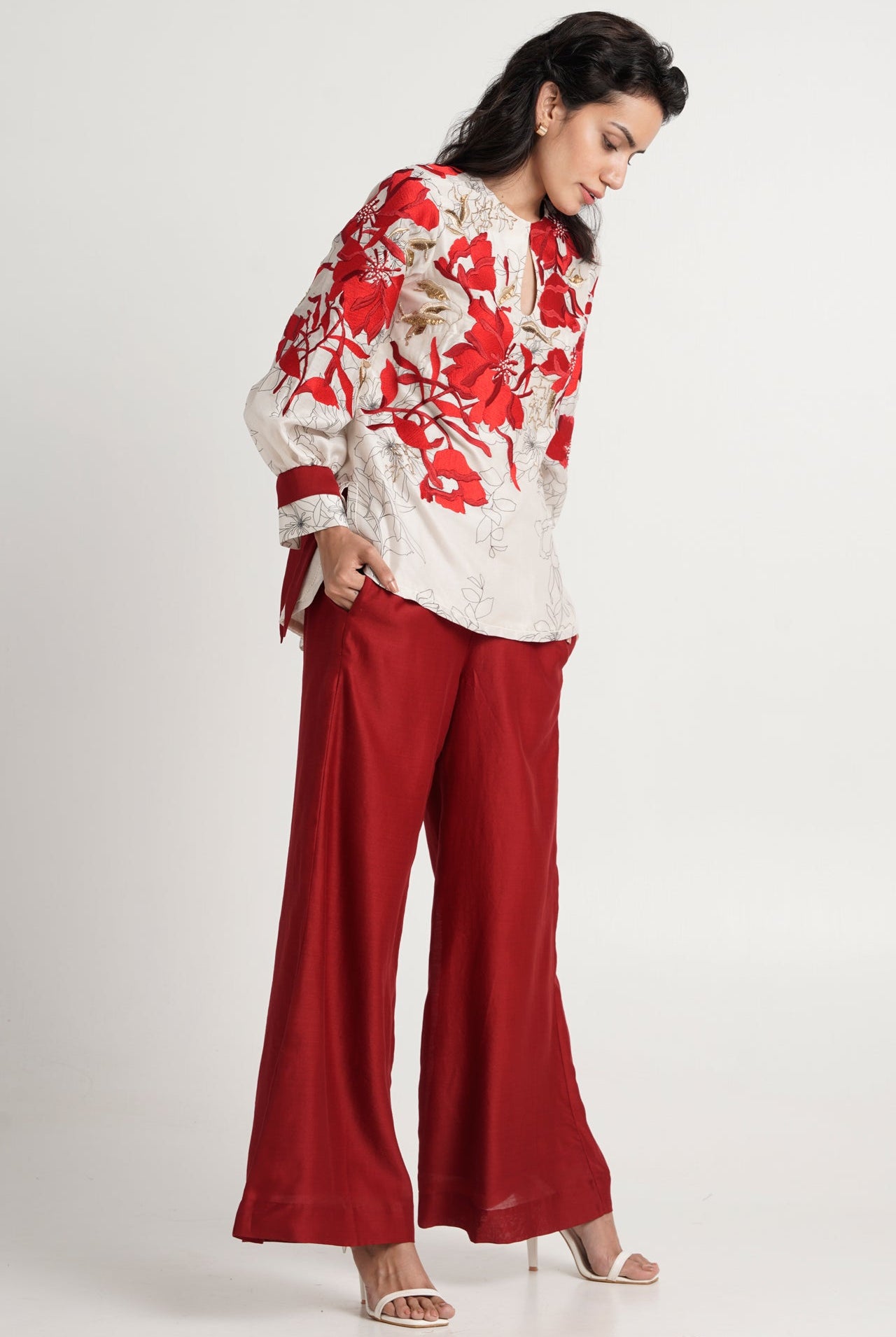 Nyla - Bloom Top + Wide Leg Pants - CiceroniCo-ord SetMadder Much