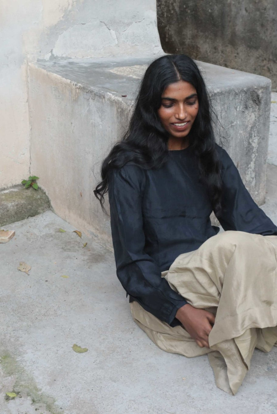 Oat Skirt & Charcoal Blouse - Ciceroniskirtwith N.