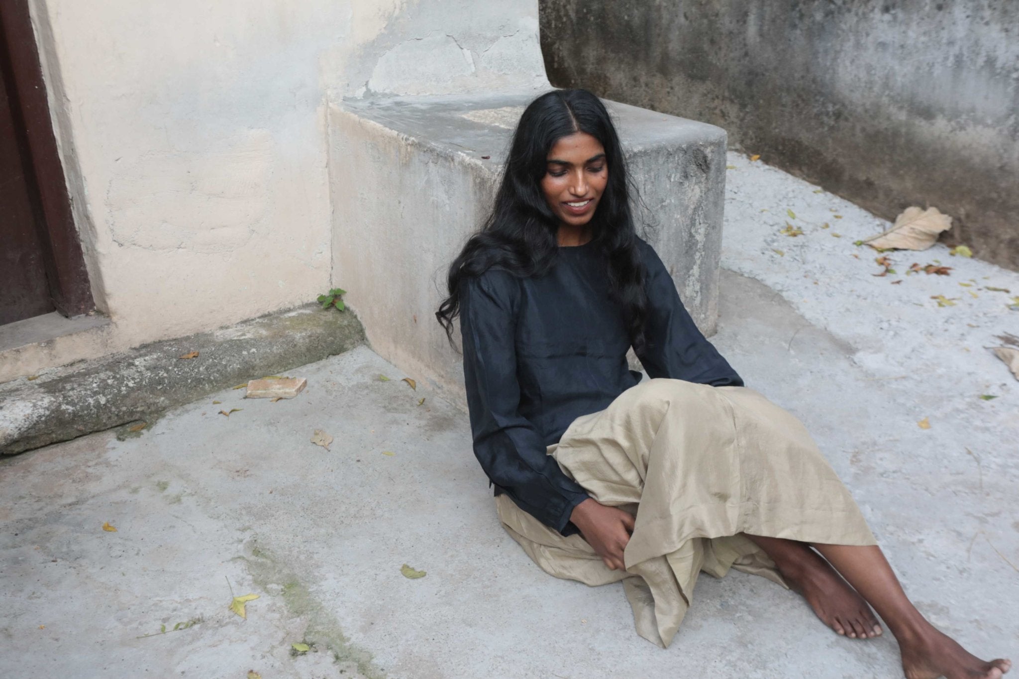 Oat Skirt & Charcoal Blouse - Ciceroniskirtwith N.