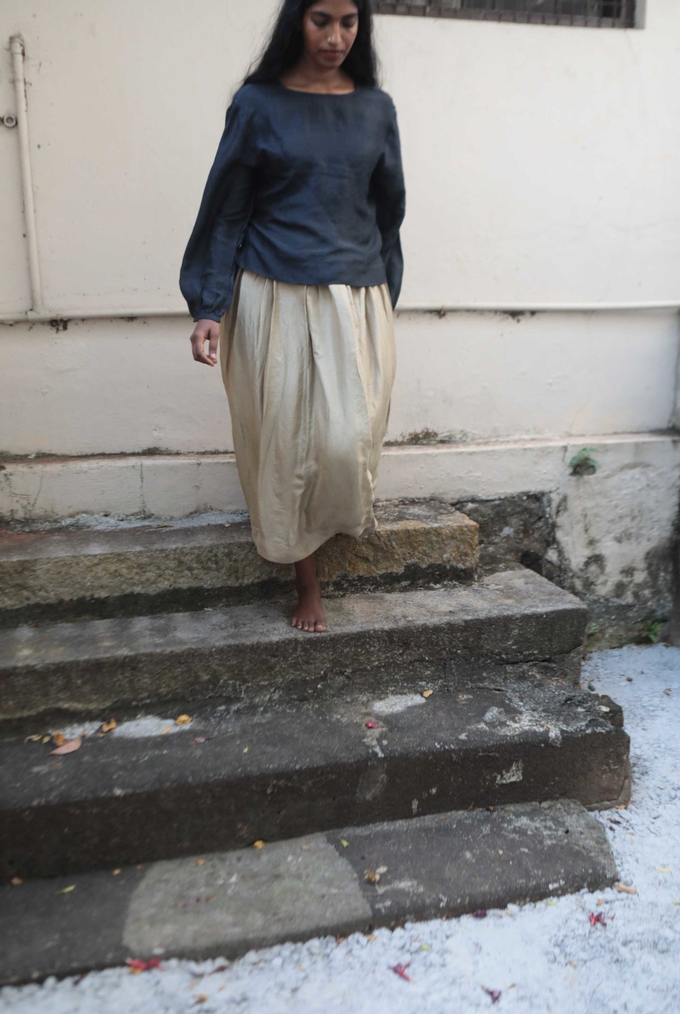 Oat Skirt & Charcoal Blouse - Ciceroniskirtwith N.