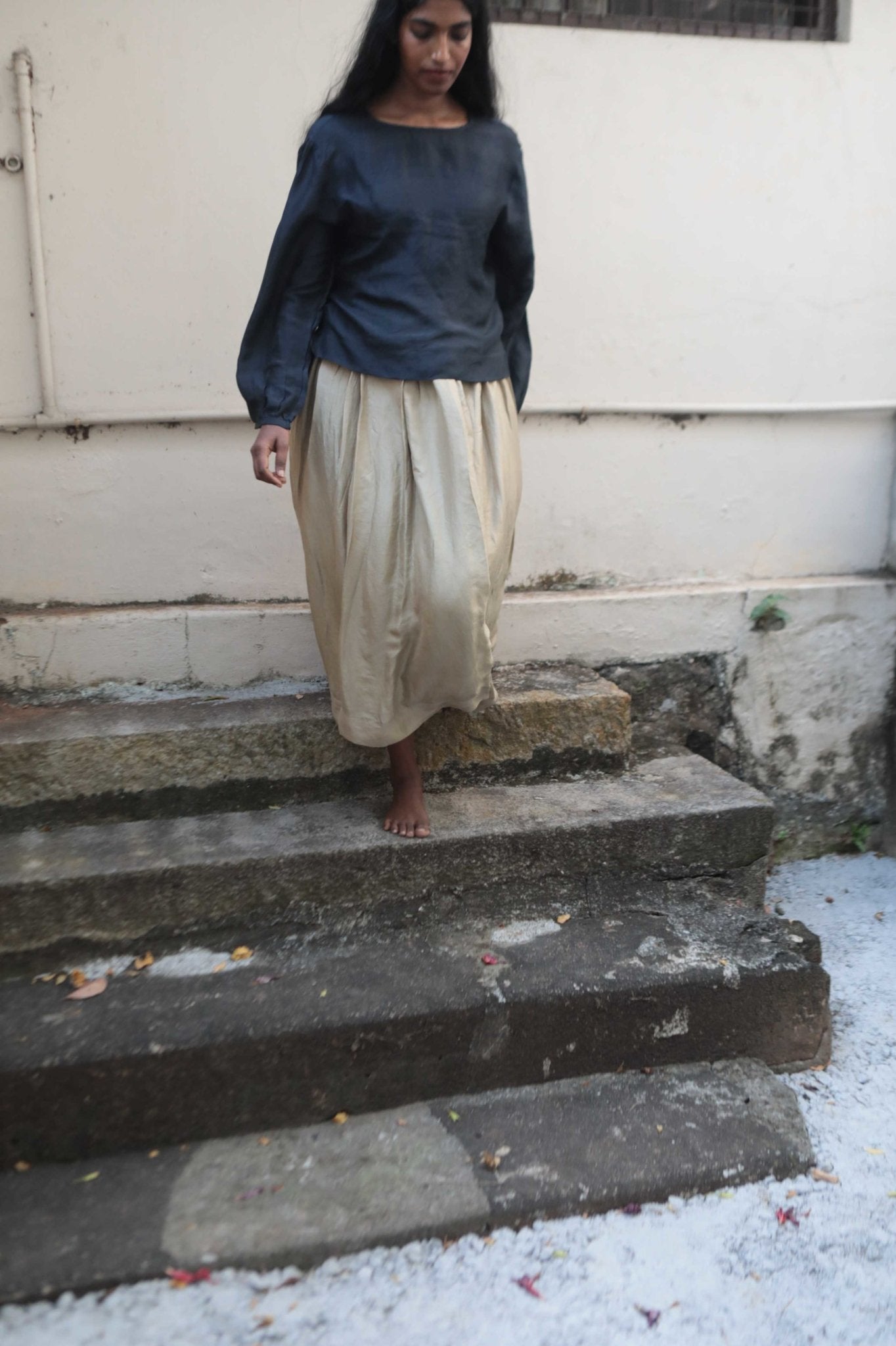 Oat Skirt & Charcoal Blouse - Ciceroniskirtwith N.