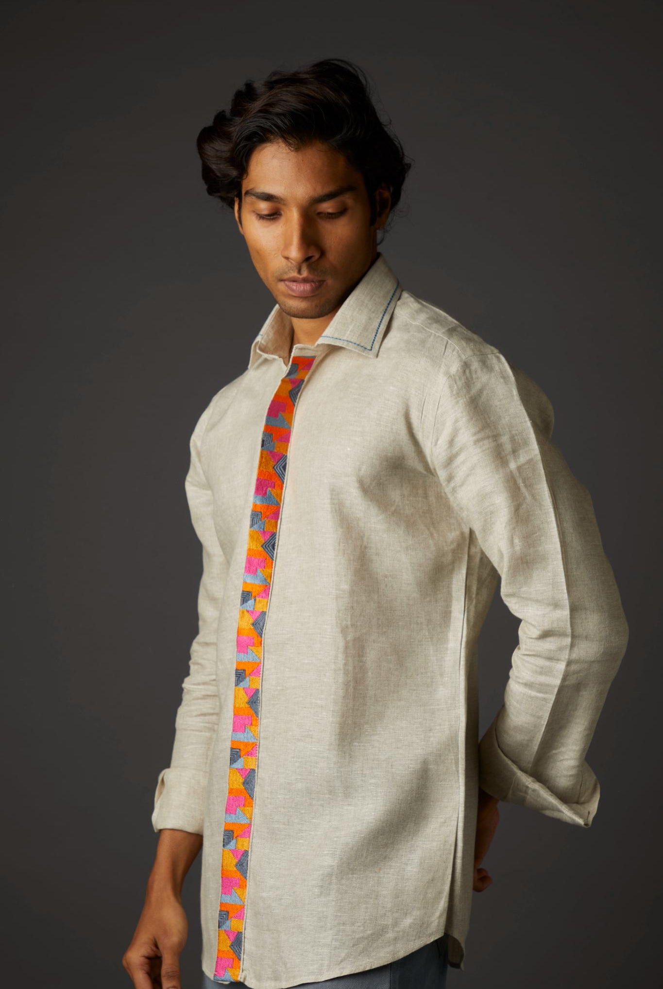 Odd Even Men Placket Artwork Shirt - CiceroniShirtsArtbeats by Keerthana