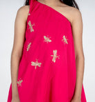 Off Shoulder Handwork Dragonfly Motif Embroidered Kurta Set - CiceroniKurta Set, Festive wearMr. Brat