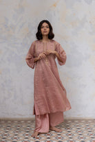 Old Rose Hazrat Kurta Set - CiceroniNirjara