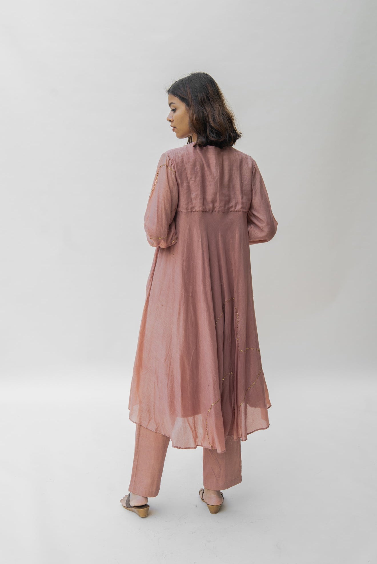 Old Rose Maheem Kurta Set - CiceroniNirjara