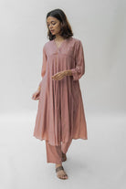 Old Rose Maheem Kurta Set - CiceroniNirjara