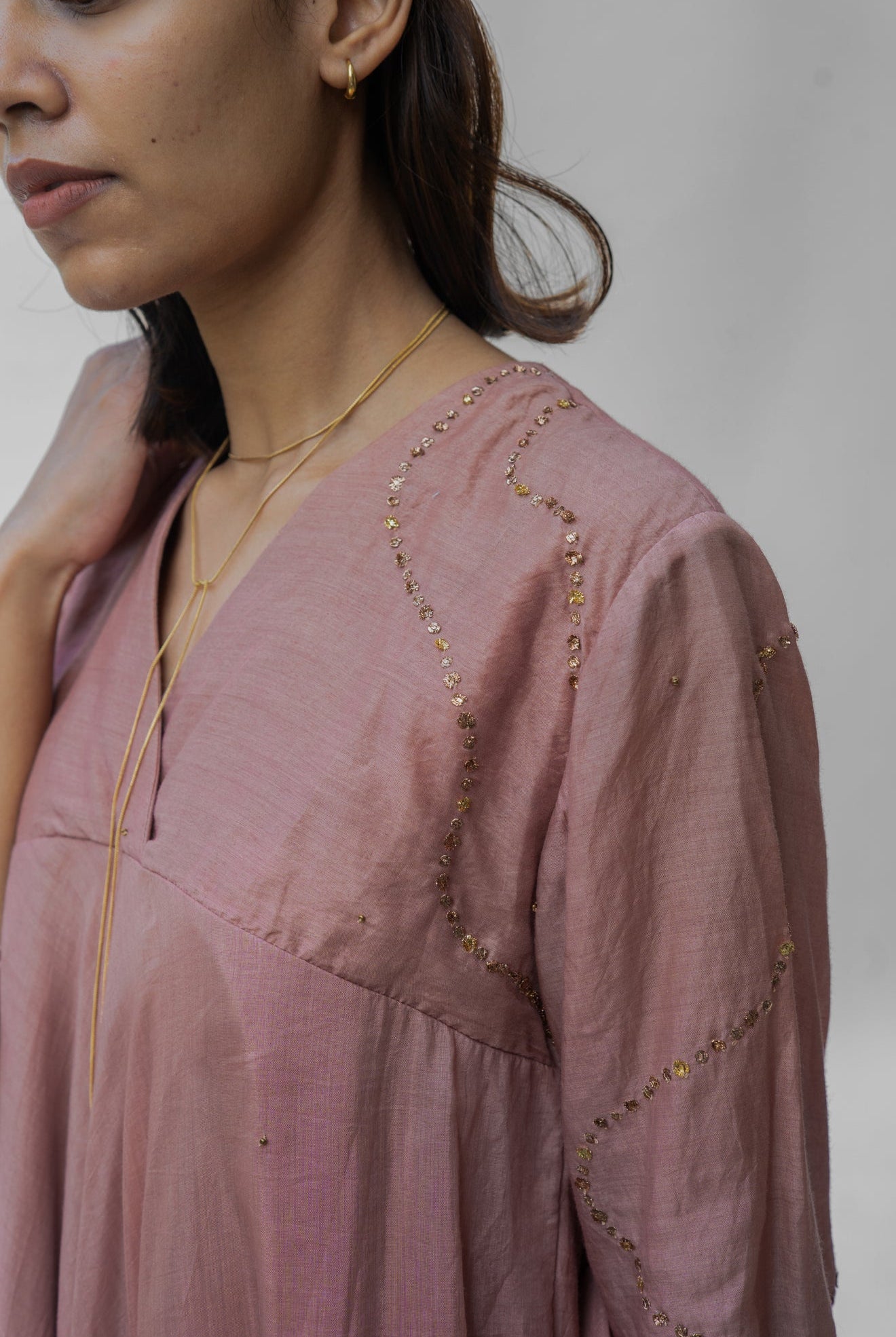 Old Rose Maheem Kurta Set - CiceroniNirjara