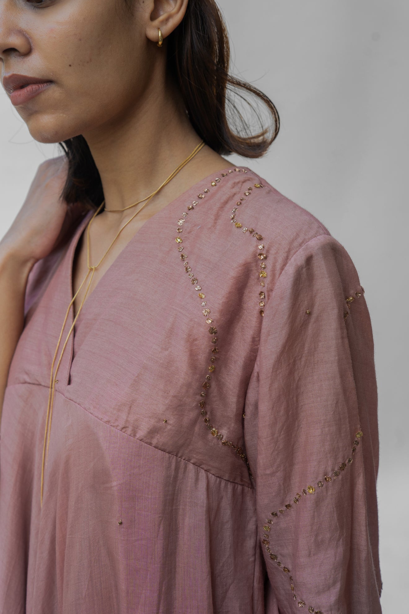 Old Rose Maheem Kurta Set - CiceroniNirjara