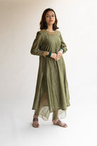 Olive Zeenat Kurta Set - CiceroniNirjara
