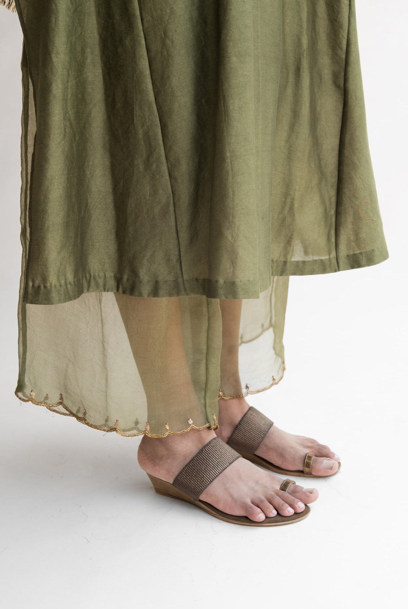 Olive Zeenat Kurta Set - CiceroniNirjara