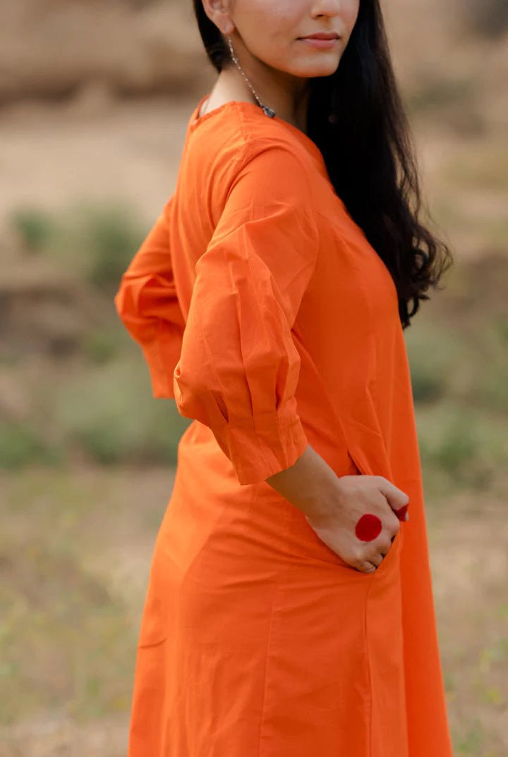 Orange Kurta Set - CiceroniCo-ord SetMaidaan