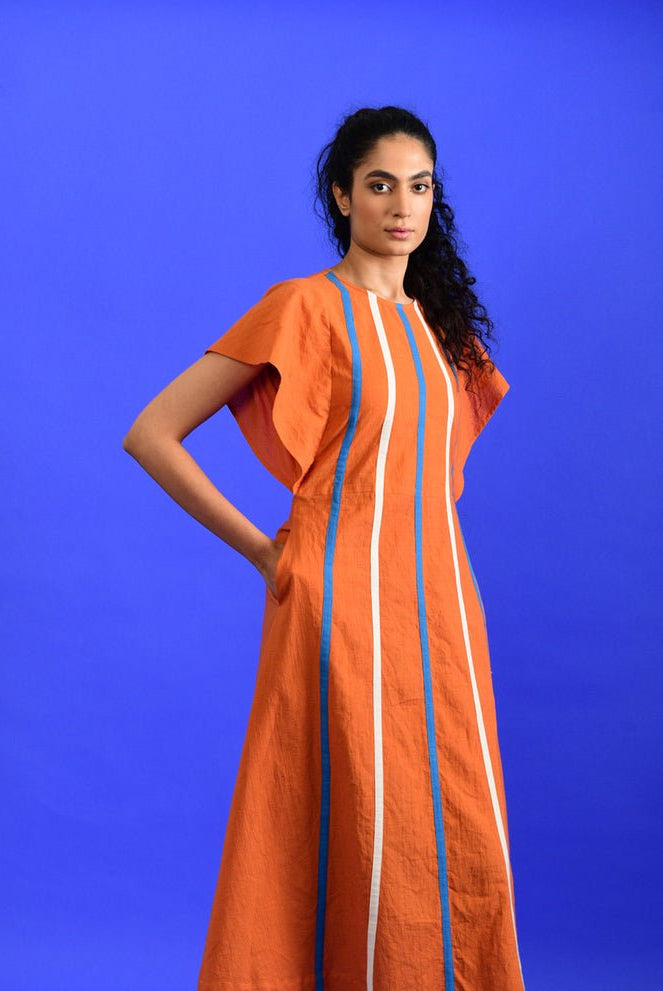 Orange Popsicle Dress - CiceroniDressesRias Jaipur