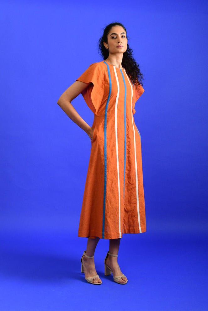 Orange Popsicle Dress - CiceroniDressesRias Jaipur