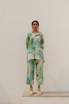 Oriental Cranes and Frogs Shirt Co-ord Set - CiceroniCo-ord SetSilai Studio