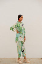 Oriental Cranes and Frogs Shirt Co-ord Set - CiceroniCo-ord SetSilai Studio