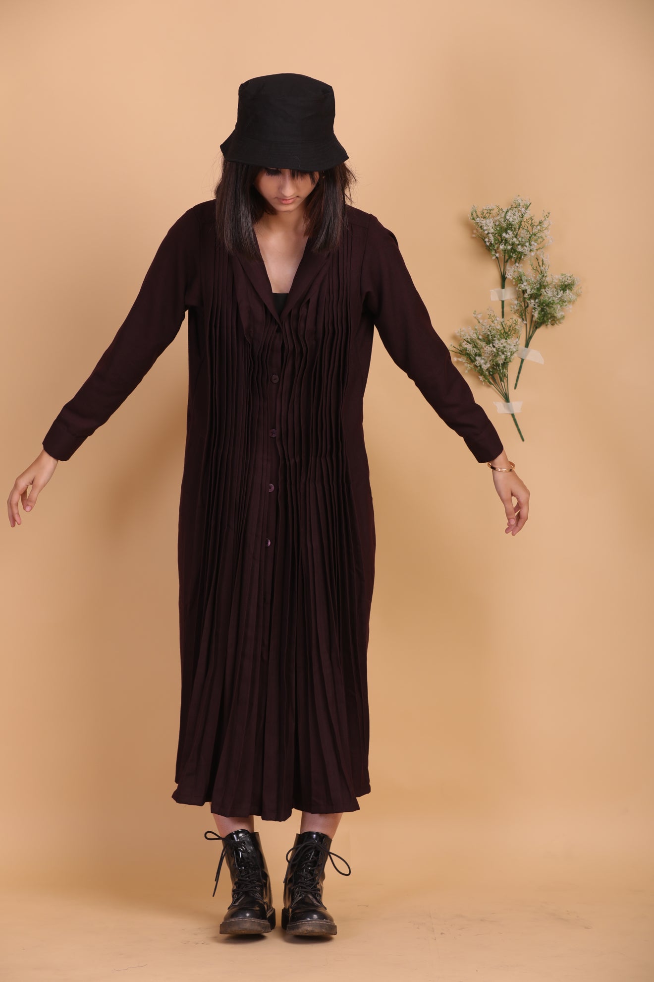 Overlap Dress With Buttons - CiceroniKoshue