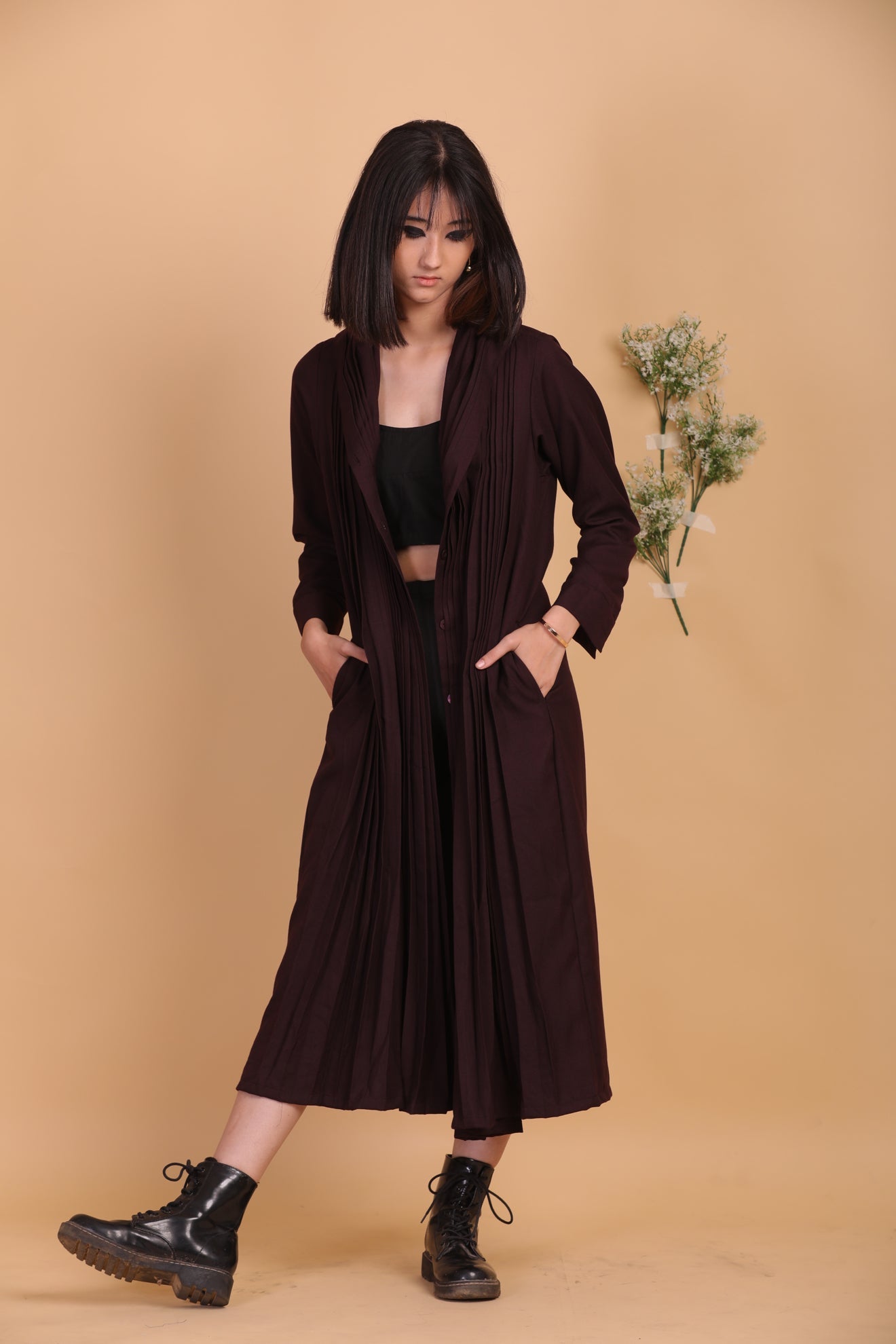 Overlap Dress With Buttons - CiceroniKoshue