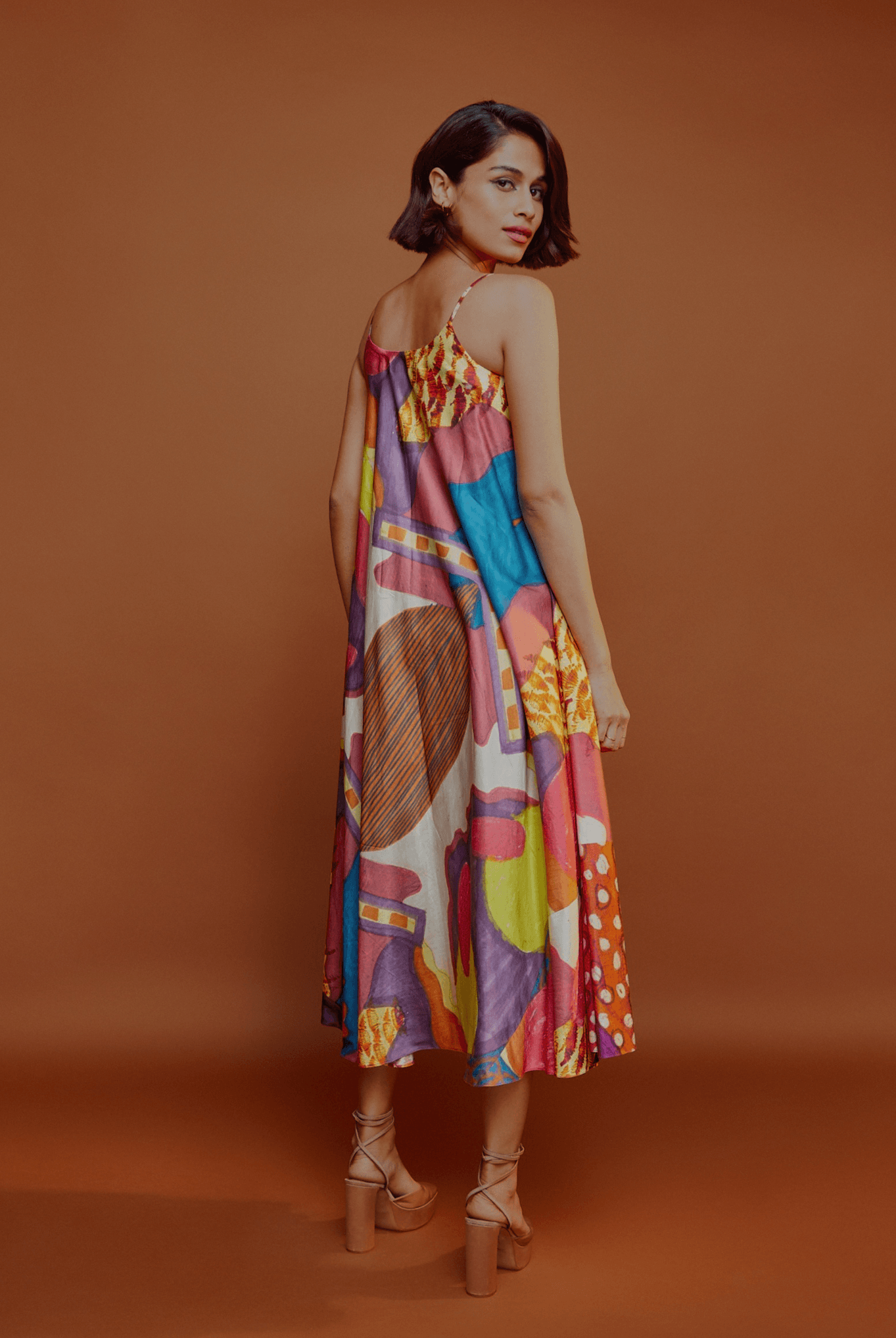 Palette Bias Dress - CiceroniDressesAdvait