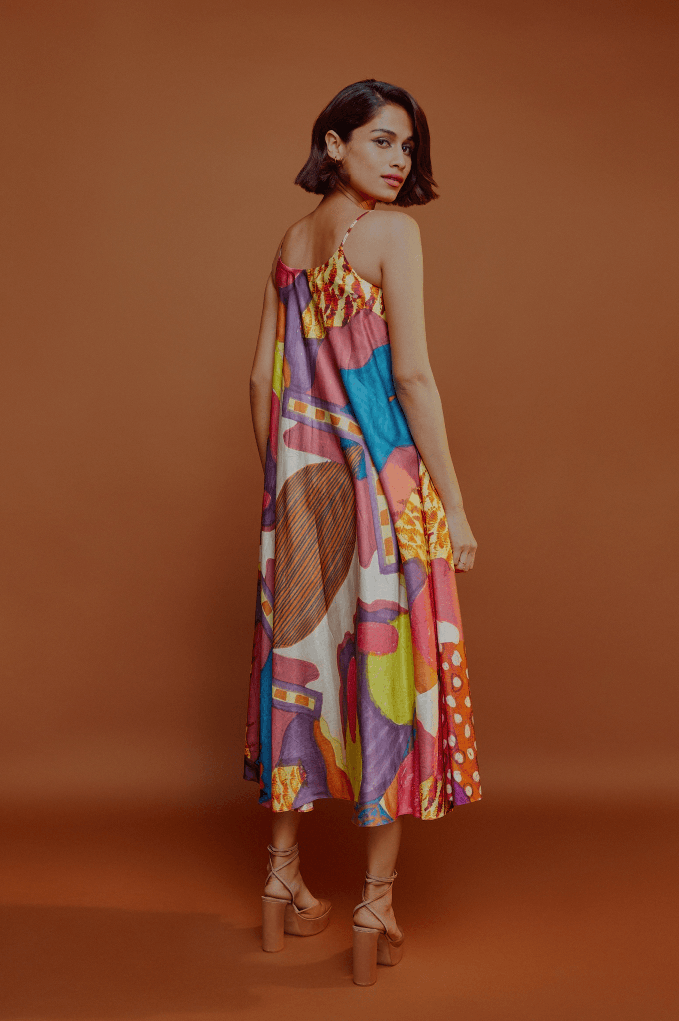 Palette Bias Dress - CiceroniDressesAdvait