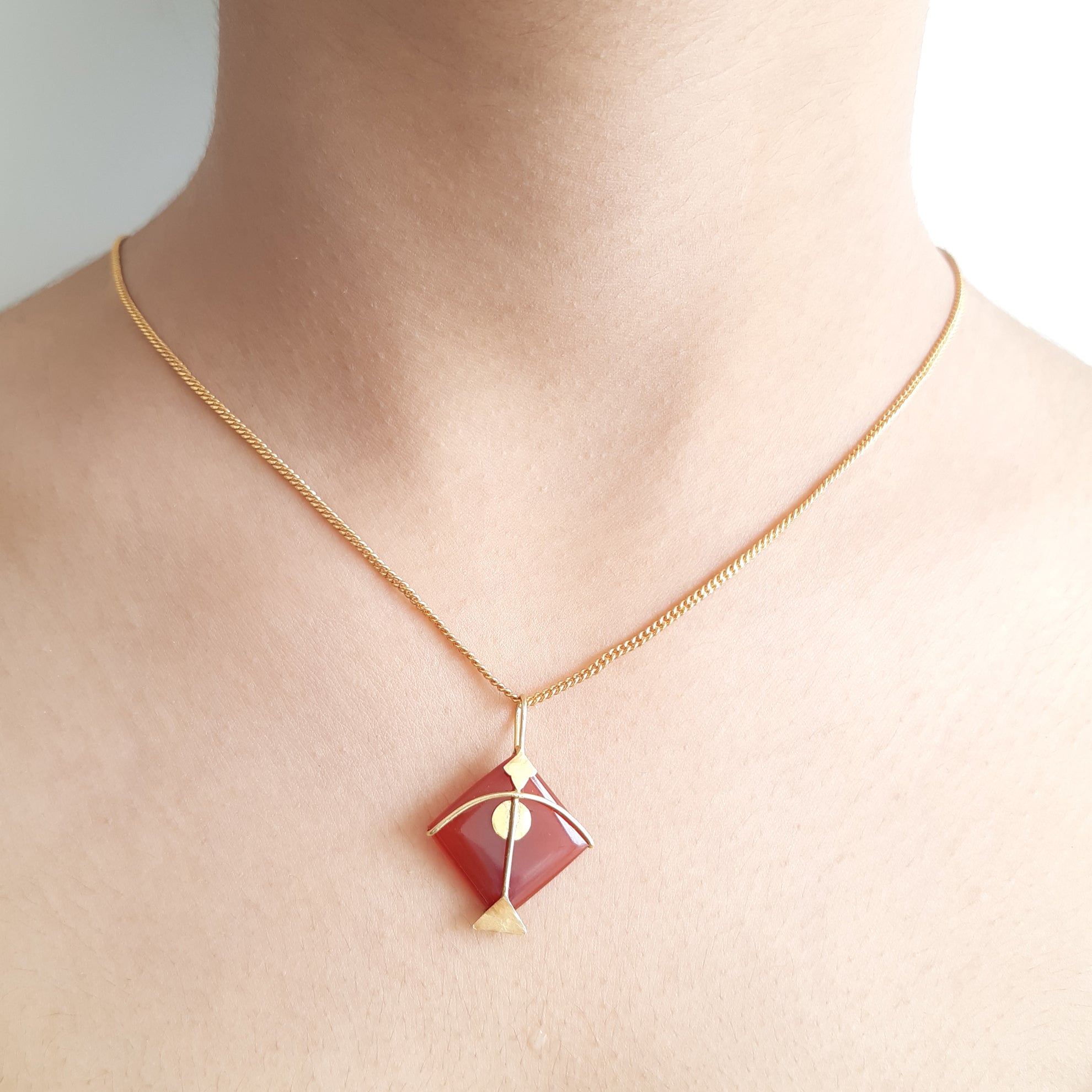 PATANG Red Onyx Pendant - CiceroniBaka