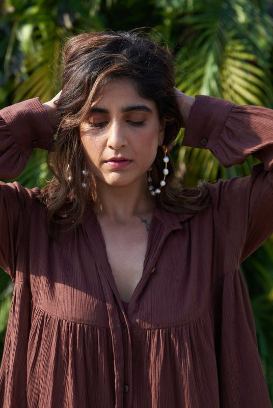 Pearl Moon Hoops - CiceroniEarringsStudio Kassa