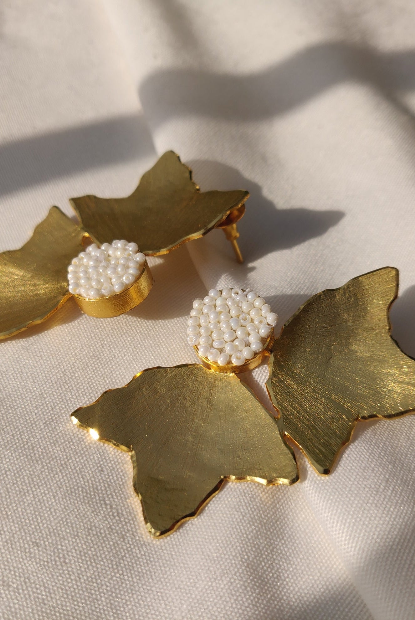 Petal Studs in Gold - CiceroniAarjavee