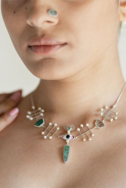 Pichwai Bageecha Necklace - CiceroniBaka