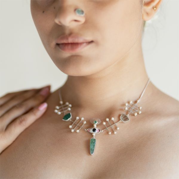 Pichwai Bageecha Necklace - CiceroniBaka