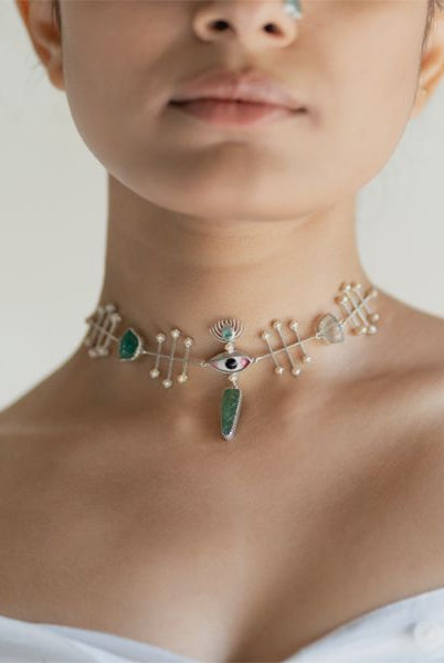 Pichwai Bageecha Necklace - CiceroniBaka
