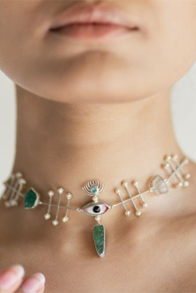 Pichwai Bageecha Necklace - CiceroniBaka