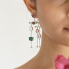 Pichwai Lotus Earrings - CiceroniEarringsBaka