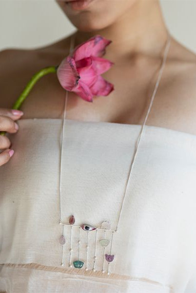 Pichwai Lotus Necklace - CiceroniBaka