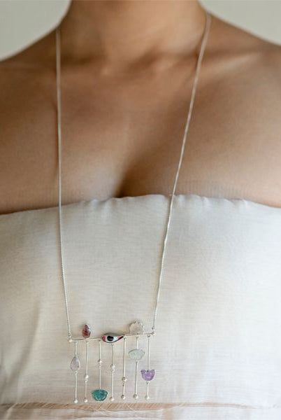 Pichwai Lotus Necklace - CiceroniBaka