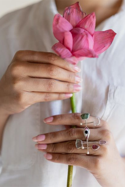 Pichwai Lotus Ring - CiceroniRingBaka