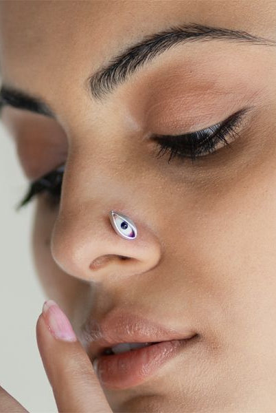 Pichwai Netra Nose Pin - CiceroniBaka