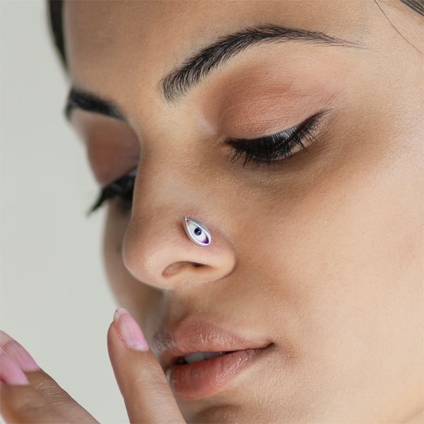 Pichwai Netra Nose Pin - CiceroniBaka