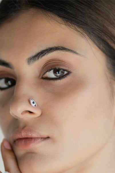 Pichwai Netra Nose Pin - CiceroniBaka