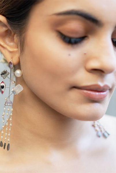 Pichwai Raasleela Earrings - CiceroniEarringsBaka