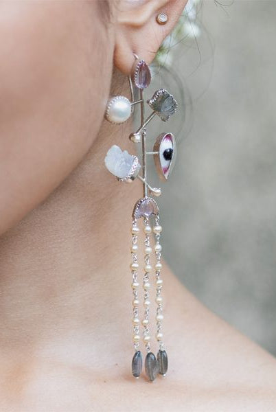 Pichwai Raasleela Earrings - CiceroniEarringsBaka