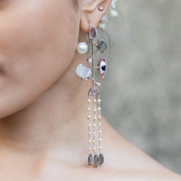 Pichwai Raasleela Earrings - CiceroniEarringsBaka