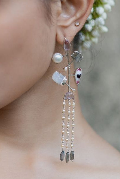 Pichwai Raasleela Earrings - CiceroniEarringsBaka