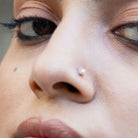 Pichwai Seed Pearl Nose Pin - CiceroniBaka