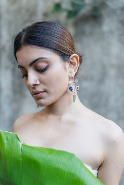 Pichwai Sharad Purnima Earrings - CiceroniEarringsBaka