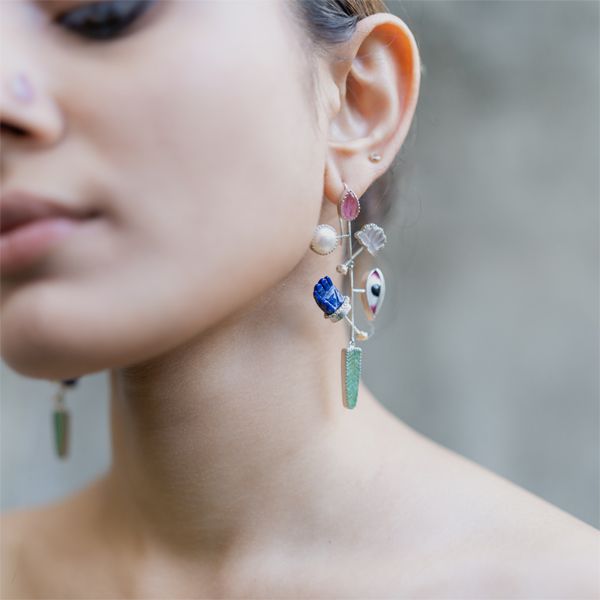 Pichwai Sharad Purnima Earrings - CiceroniEarringsBaka