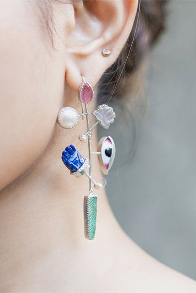 Pichwai Sharad Purnima Earrings - CiceroniEarringsBaka