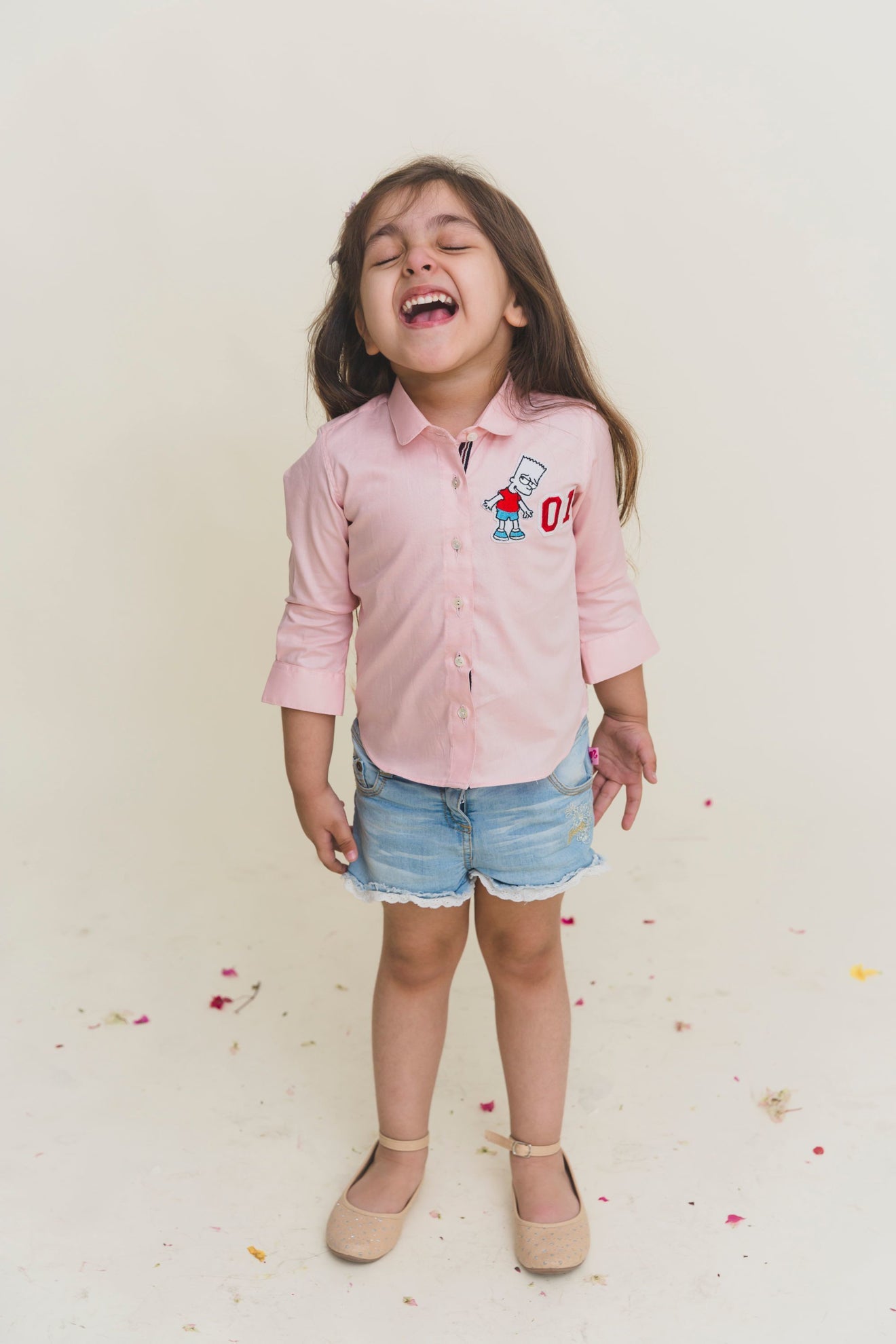 Pink Patch Cotton Shirt - CiceroniMr. Brat