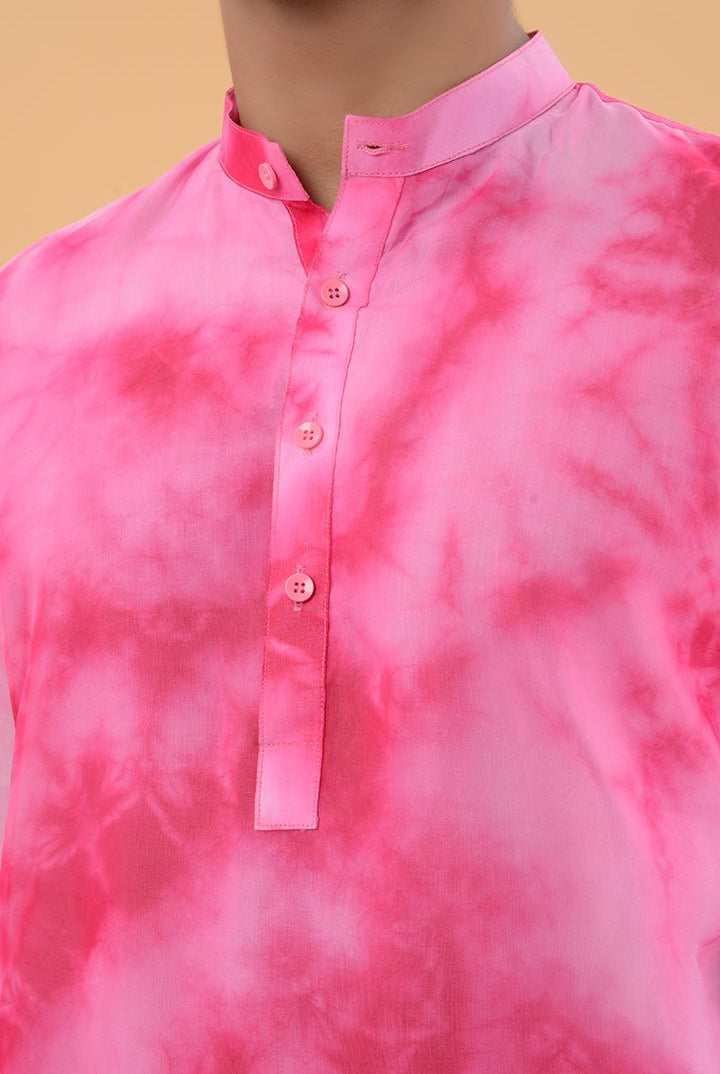 Pink Shibori Kurta - CiceroniKurtaHouse Of K.C