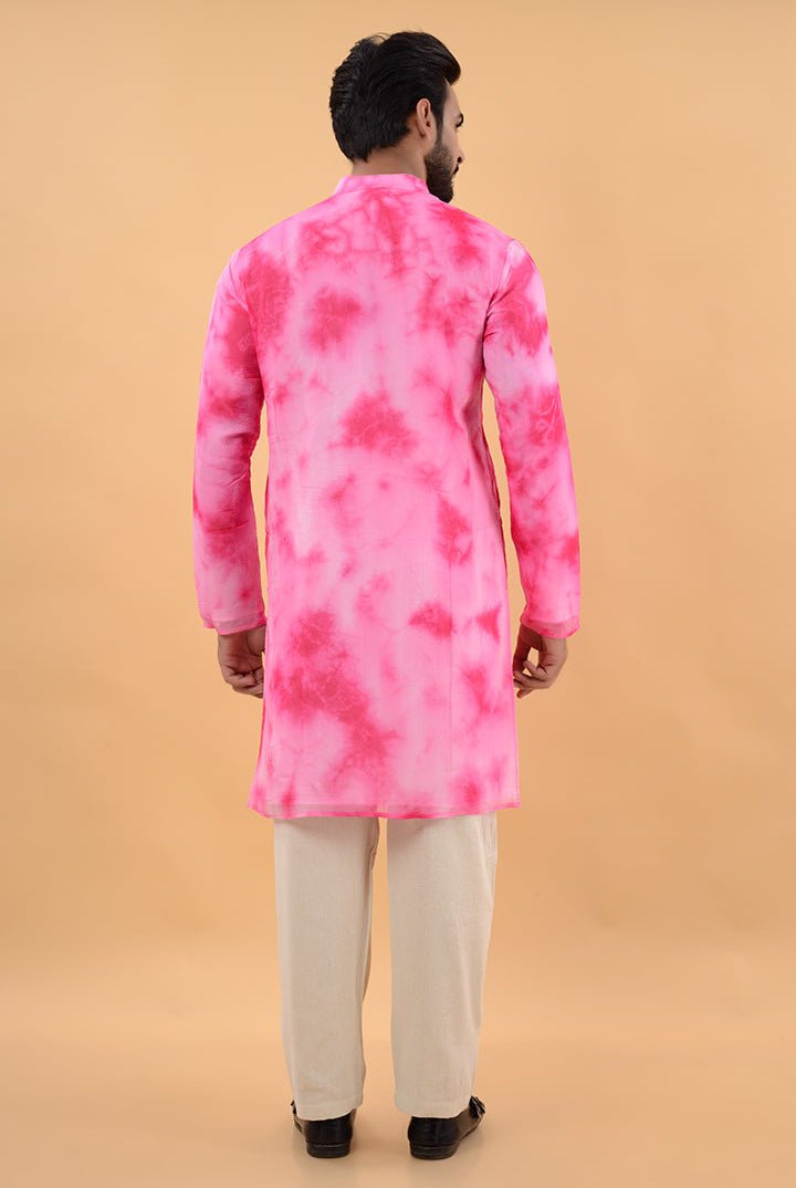 Pink Shibori Kurta - CiceroniKurtaHouse Of K.C