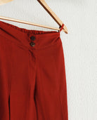 Pleated Cherry Red Pants - CiceroniRias Jaipur