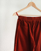 Pleated Cherry Red Pants - CiceroniRias Jaipur